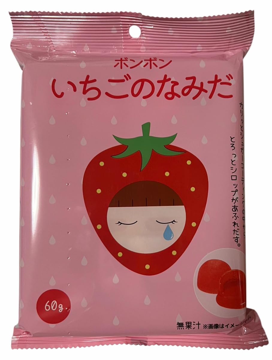 Amazon.co.jp: ボンボンいちごのなみだ×1袋 : 食品・飲料・お酒